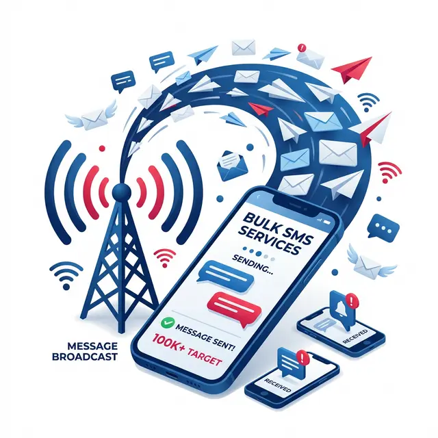 Bulk SMS Service Illustration